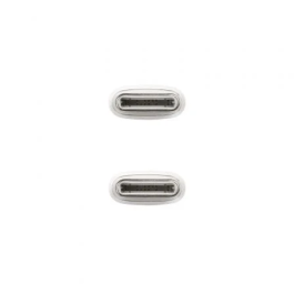 NANO CABLE 10.01.6001-CO Cable USB-C 2.0 Macho a USB-C 2.0 Macho 3A 60W Blanco 1 Metro