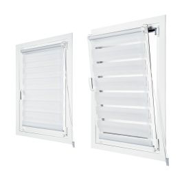 Cintacor - Stor Planet Estor enrollable Clip&fix Noche&Día Blanco 150x180cm