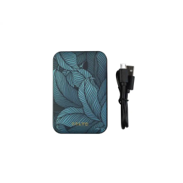 Wondee Batería Externa 10.000 mAh Mr. Wonderful Jungla Diseño Hojas Azul