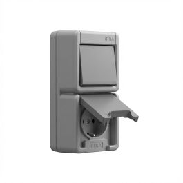 GIRA 417630 Kombi AusWe/SCHUKO senkr. KD WG AP Grau Toma de Corriente Gris Precio: 44.6369. SKU: B17F25MLWY