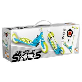 Control Skids Patín Plegable Scooter con Velocímetro y Luz de Fondo, ABEC 5, Altura Ajustable para Niños Azul