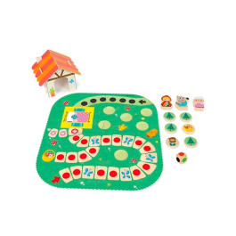 Goula Juego Caperucita Roja de Madera ¡Ayuda a Caperucita a Llegar a Casa de la Abuelita! para Niños a partir de 2 Años