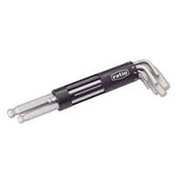 Ratio Juego de 8 Llaves Allen Hexagonales Acodadas con Punta de Bola | Set de Medidas Métricas de 2mm a 10mm
