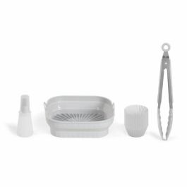 Livoo MEN428 - Set de 4 Accesorios para Freidora sin Aceite: Molde Plegable 2 en 1, 12 Moldes, Cepillo y Pinza