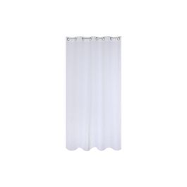 DKD Home Decor Cortina Urban Blanco Poliester Bordada 260 x 260 x 140 cm Colección Plain23