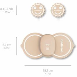 Medisana TT 250 Dispositivo Alivio Dolor Menstrual TENS con 4 Electrodos para Abdomen y Espalda Color Beige