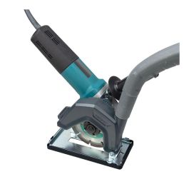 Wolfcraft Soporte guía de aspiración de polvo y guía para amoladora angular ø115-125mm, trabajo sin polvo, conexión aspiradora ø32-36mm