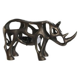 DKD Home Decor Lámpara Sobremesa Aluminio Dorado 11 x 22 x 44 cm