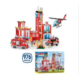 Construccion estación de bomberos y estación de policia max build con vehículos y accesorios 976 pzas 55 x 40 cm - modelos surtidos Precio: 42.76503. SKU: B16SRLN4VJ