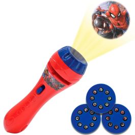 Lexibook Ltc050Sp Linterna LED 2 en 1 y Proyector de Imágenes Spiderman con 3 Discos (24 Fotos) para Niños +3 Años