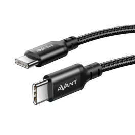 AVANT CONNECT Cable C a C Tipo C PD 60W 3A 1m Trenzado, Carga Rápida, Force Edition