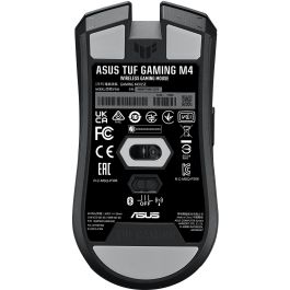 Asus Ratón Gaming M4 Wireless 90MP02F0-BMUA00, Inalámbrico RF + Bluetooth, Óptico 12000 DPI, Mano Derecha, Negro