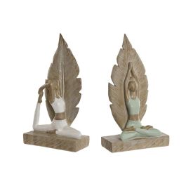 Figura Scandi DKD Home Decor Verde Blanco 7.5 x 26.5 x 15.5 cm (2 Unidades) Precio: 27.78999982. SKU: B1DXQ2WXWK