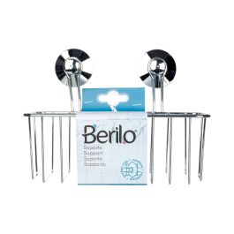 Soporte Pared Rectangular Acero Ventosa Berilo 24X18CM (12 Unidades) Soporte Pared Rectangular Acero Ventosa Berilo 24X18CM (12 Unidades)