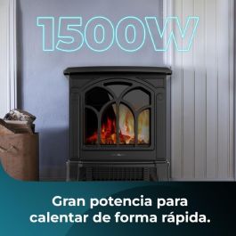 Chimenea Eléctrica Decorativa de Pared Cecotec ReadyWarm 1500 Flames