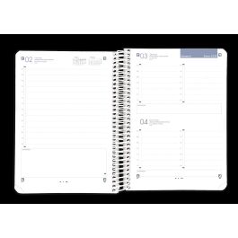 Oxford Agenda Anual Live&Go 2026 Espiral A5, 320 Hojas Día por Página, Colores Surtidos Vivos