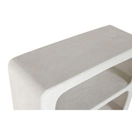 DKD Home Decor Estantería Boho scandi de MDF y resina Blanca 30 x 120 x 80 cm