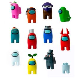 Bizak Figura Among Us Blister Pack Coleccionable Personajes Juego Descargado 12 Modelos Diferentes