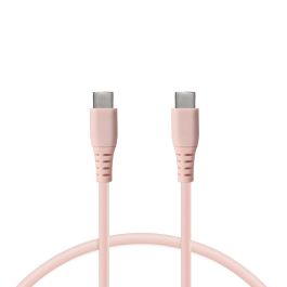 Cable de Datos/Carga con USB KSIX Rosa 1 m Precio: 5.68999959. SKU: S1906079
