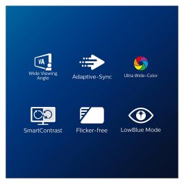 Philips Monitor Curvo 328E1CA de 31.5 Pulgadas 4K UHD VA 1500R 2xHDMI DP Negro