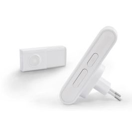 SCS SENTINEL EcoBell 100 Carillón Inalámbrico Enchufable, Sin Baterías, Alcance 100m, 25 Melodías Programadas