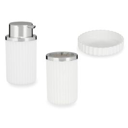 Set Baño 3 Piezas Blanco Berilo - Jabonero, Dispensador y Bote (12 Unidades) Set Baño 3 Piezas Blanco Berilo - Jabonero, Dispensador y Bote (12 Unidades)