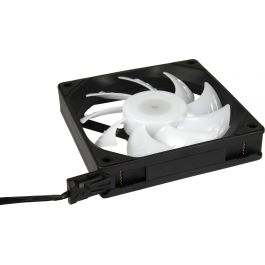Inter-Tech ES-011 Ventilador para Carcasa PC 12 cm Negro RGB LED 127 cfm con Tornillos