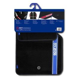 Sparco Alfombra Strada 2012 B Azul Cs 6 03763BBS Moqueta en negro Diseño deportivo Fácil limpieza