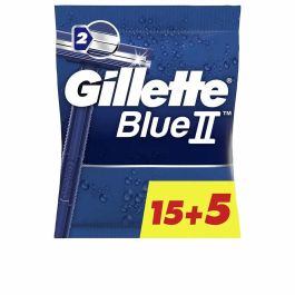 Gillette BLUE II Cuchillas de Afeitar Desechables con Lubrastrip, 20 Unidades Precio: 5.68999959. SKU: B1DNS4KTLT