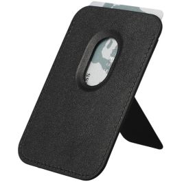 4smarts 541589 Cartera Universal Magnet Wallet con Kickstand, Soporte y Protección RFID de Cuero/PU Negra