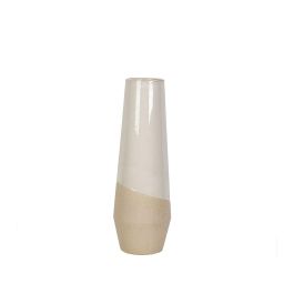 Florero Romimex Blanco Beige Cerámica 15 x 45 x 15 cm Precio: 41.50000041. SKU: B1FBV25LCH