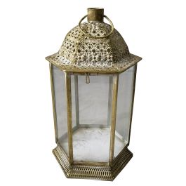 Farola Arabe DKD Home Decor Dorado 18 x 36 x 18 cm