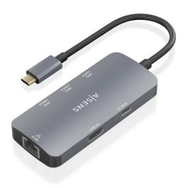 AISENS - USB-C DOCK 6 EN 1, USB-C A 1xHDMI, 1xRJ45, 3xUSB-A, 1xUSB-C PD, GRIS, 15CM Precio: 19.49999942. SKU: B14YM8PT5T