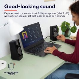 Altavoces PC Trust Tytan Negro 18 W 4 W 36 W