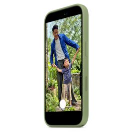 Apple iPhone 17 Silicone Case with MagSafe - MGEX4ZM/A - Silicona Reciclada, Protección, Color Verde Light Moss