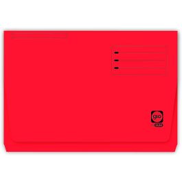 Subcarpeta Cartulina Gio Folio Pocket Rojo Con Bolsa Y Solapa 25 unidades