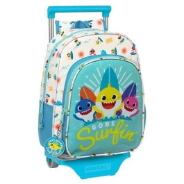 Mochila Escolar con Ruedas Baby Shark Surfing Azul Blanco 26 x 34 x 11 cm Precio: 26.49999946. SKU: B16XJ5W4FP