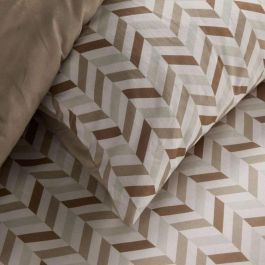 Today TOD3574641289034 Juego de cama Crazy Estampado gráfico 2 personas 220 x 240 cm Beige