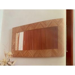 DKD Home Decor Indo 1c25 Espejo de Pared Rectangular Item Home de Bambú y Resina 150x75x5 cm
