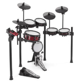Alesis Nitro Pro Xl Kit Batería Electrónica con Pads de Malla, Módulo con 36 Kits y 500 Sonidos, Bluetooth, Incluye Cables, Baquetas y Software Gratuito