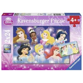 Disney Ravensburger Puzzle Princesas Juntas 2x24 piezas - Ideal para niños: relaja y diviértete con tus héroes