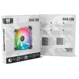 NOX Hummer X140-FAN Ventilador 14 cm ARGB Translúcido 1 pieza(s)