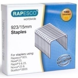 Grapas Rapesco Gran Capacidad 923/15 Mm. Galvanizadas Caja De 1000 Precio: 1.79000019. SKU: B1ABNZFZM6