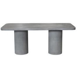 DKD Home Decor Mesa Comedor Gris Hormigón 100 x 74 x 200 cm Precio: 1198.59000008. SKU: B145WND8ZH