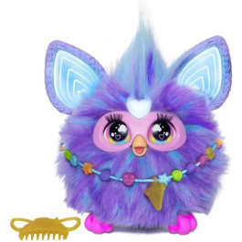Hasbro Furby Morado HAS5010996153029 Peluche Interactivo para Niñas y Niños, Animatrónico Activado por Voz, 15 Accesorios, A partir de 6 Años