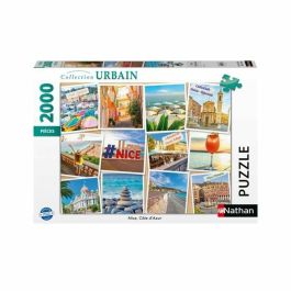 Ravensburger 12001613 Puzzle de 2000 piezas Niza Costa Azul, Colección Urban, Adultos y Niños a partir de 14 años, Francia