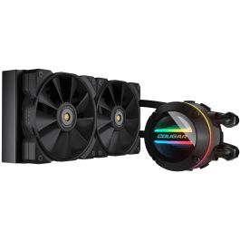 Cougar Poseidon-GT 240. Sistema de Refrigeración Líquida CPU AIO 240mm ARGB, Iluminación RGB Multi, 2 Ventiladores 12cm, Negro