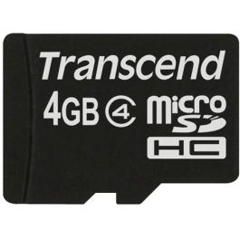 Transcend TS4GUSDC4 Tarjeta de Memoria microSDHC de 4GB, Clase 4 Precio: 41.50000041. SKU: B12MWANSTE