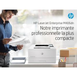 HP 3PZ15A Impresora Láser Monocromo Enterprise M406DN Dúplex Automático 40 ppm Ethernet Seguridad HP Wolf Pro Blanca