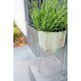 Soporte para macetero con pie zincado 20cm sv03070 sauvic Soporte para macetero con pie zincado 20cm sv03070 sauvic